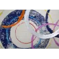 OBRAZ NA PŁÓTNIE FLOATING CIRCLES -A- 80X3X80 cm